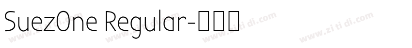 SuezOne Regular字体转换